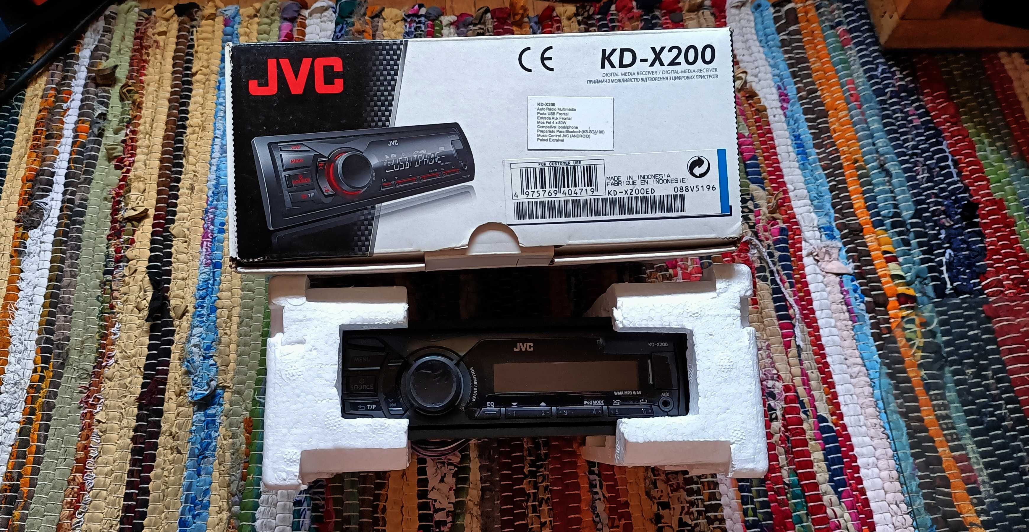 JVC KD X200 Rádio