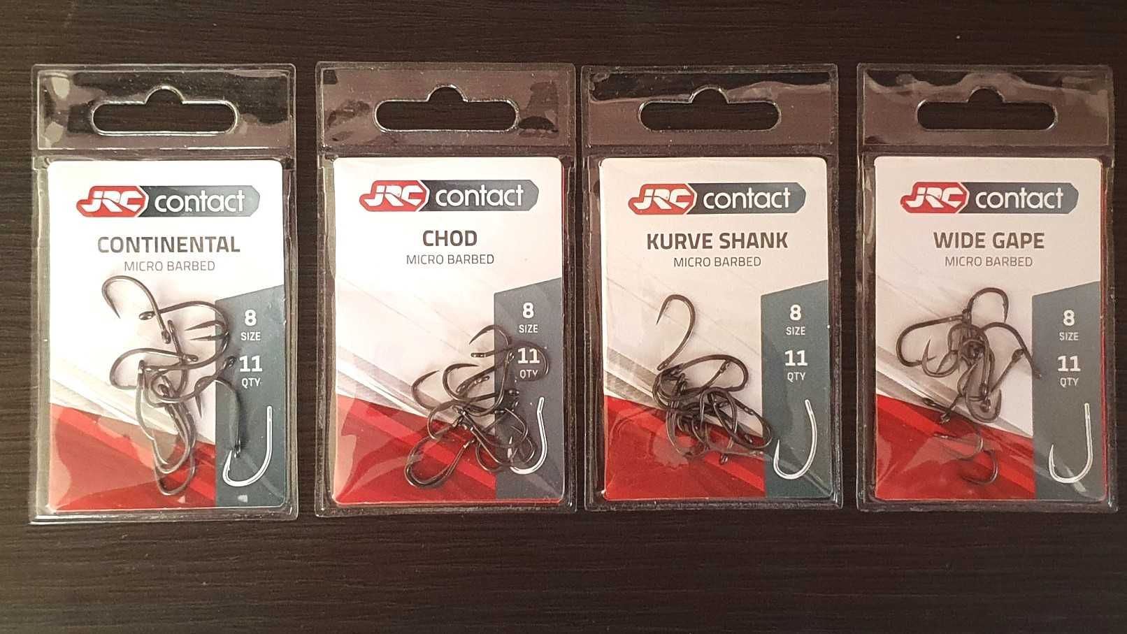 Haki karpiowe JRC Micro Barbed - 4 różne opakowania - rozmiar 8