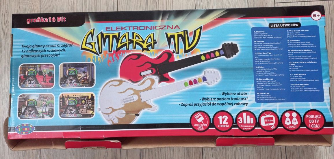 Gitara elektroniczna do tv lub mp3