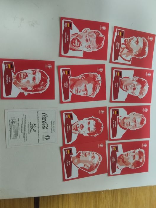 Cromos da Coca Cola do Euro 2016 completa