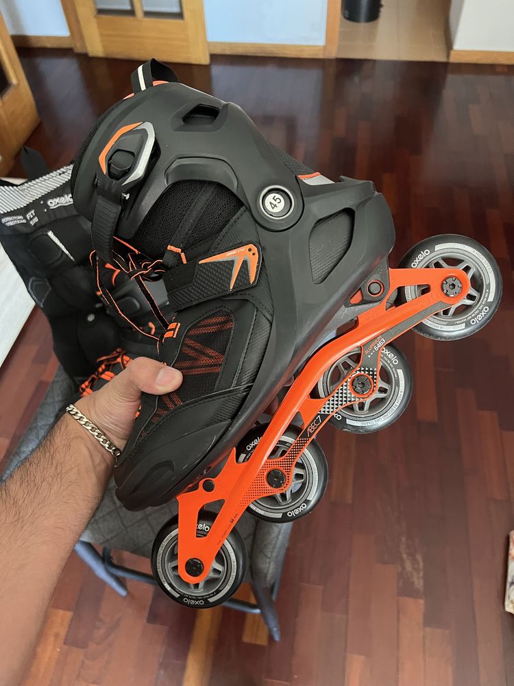 Patins Oxelo FIT 500 + Kit Proteção - Decathlon