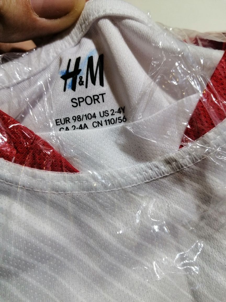 Футболка H&M 2-4 роки спортивна лінія