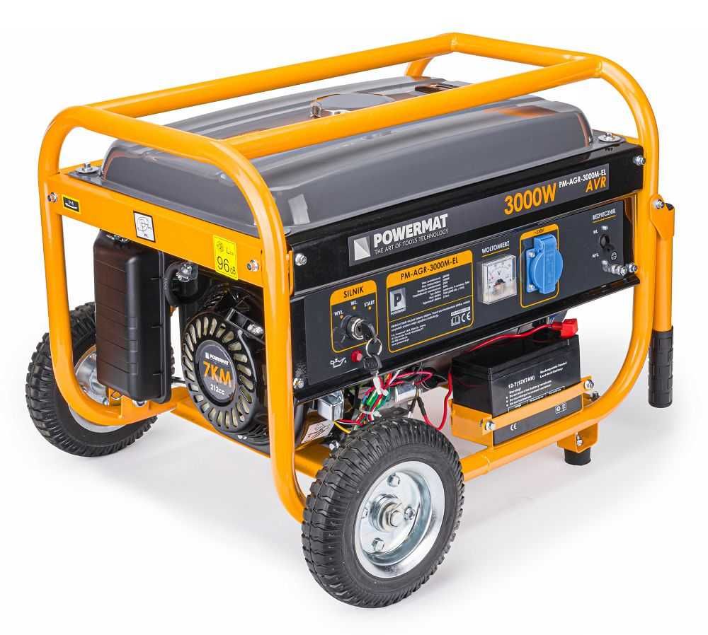 Agregat prądotwórczy 3000W AVR z rozruchem elektr 7KM PM-AGR-3000 NOWY