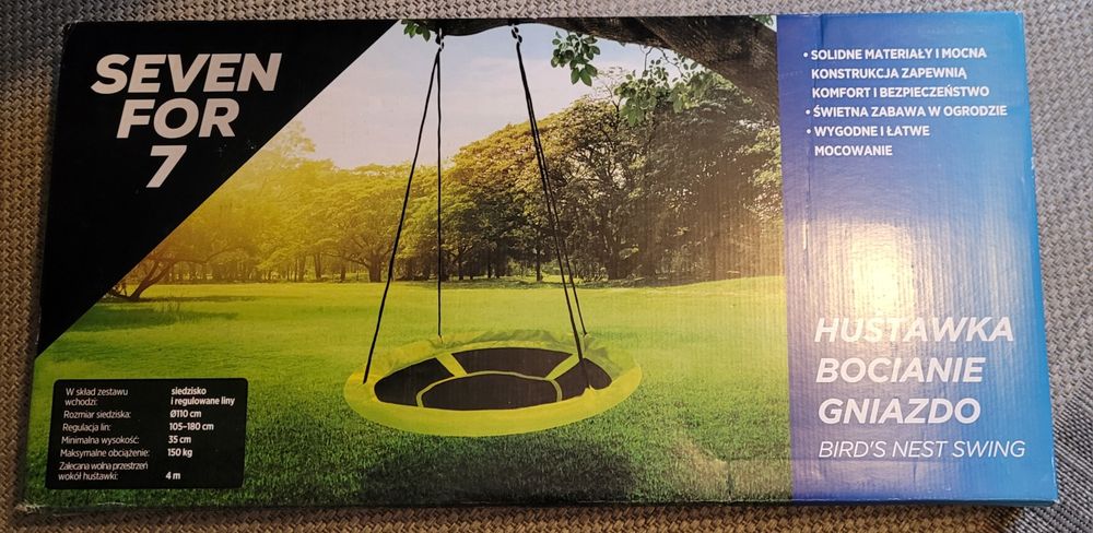 SEVEN FOR 7 Huśtawka bocianie gniazdo. NOWA!!!