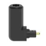 Adapter Optyczny Toslink Wtyk Kątowy - Gniazdo