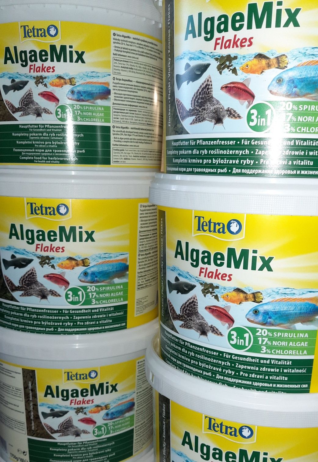 Tetra 20% спирулины Tetra Algae Mix 10литров