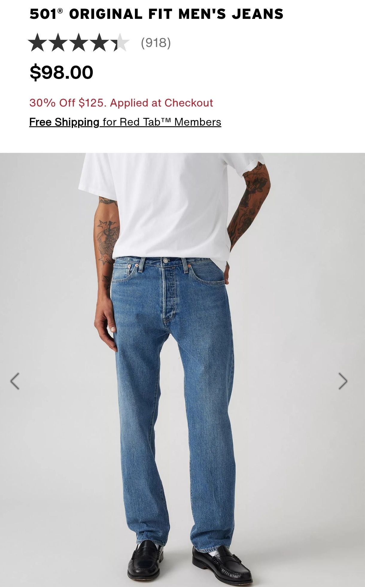 Levi's 501 27/30 джинси