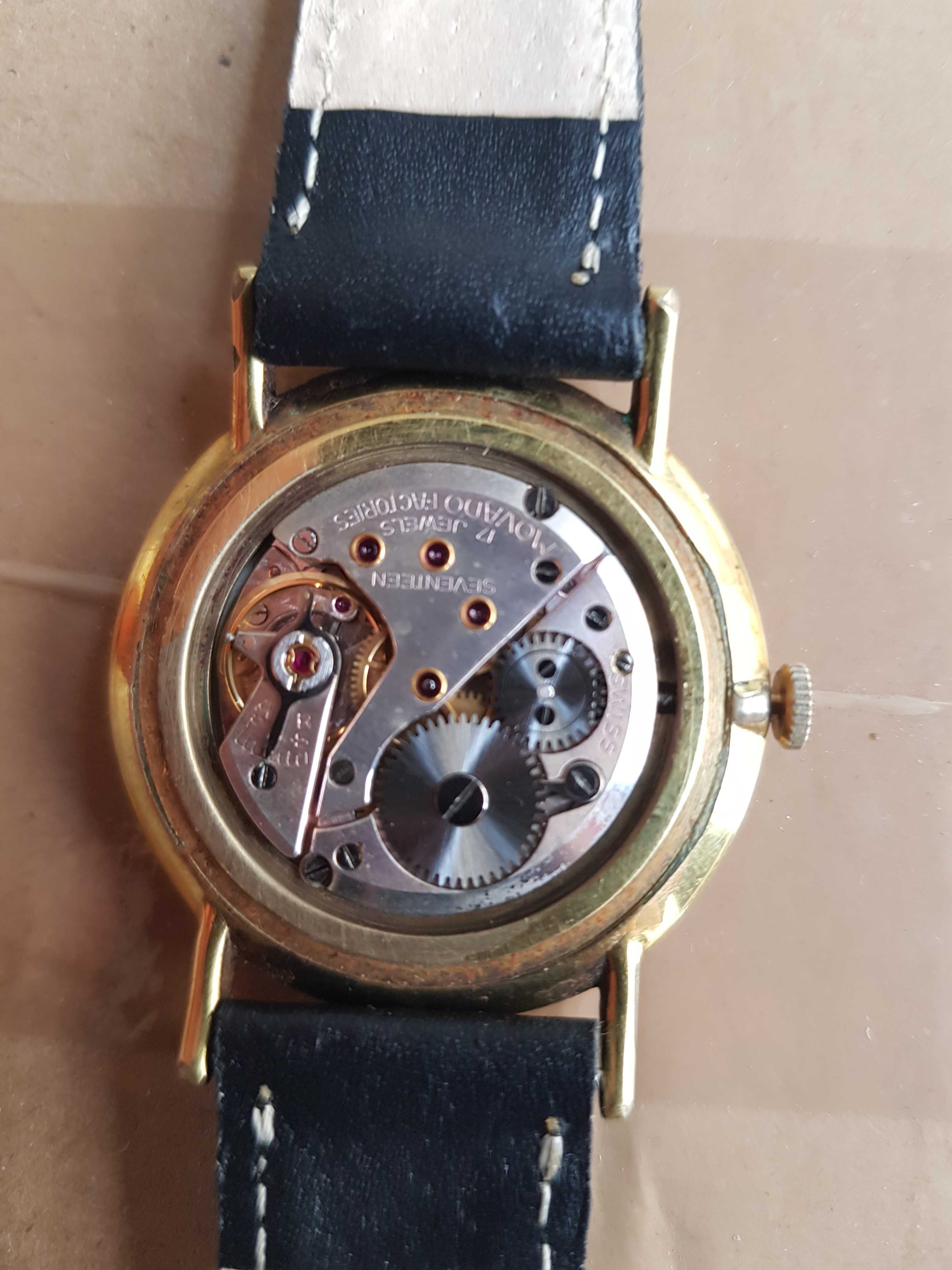 MĘSKI ZEGAREK MOVADO W stylu vintage, kal. 205, 17 j.