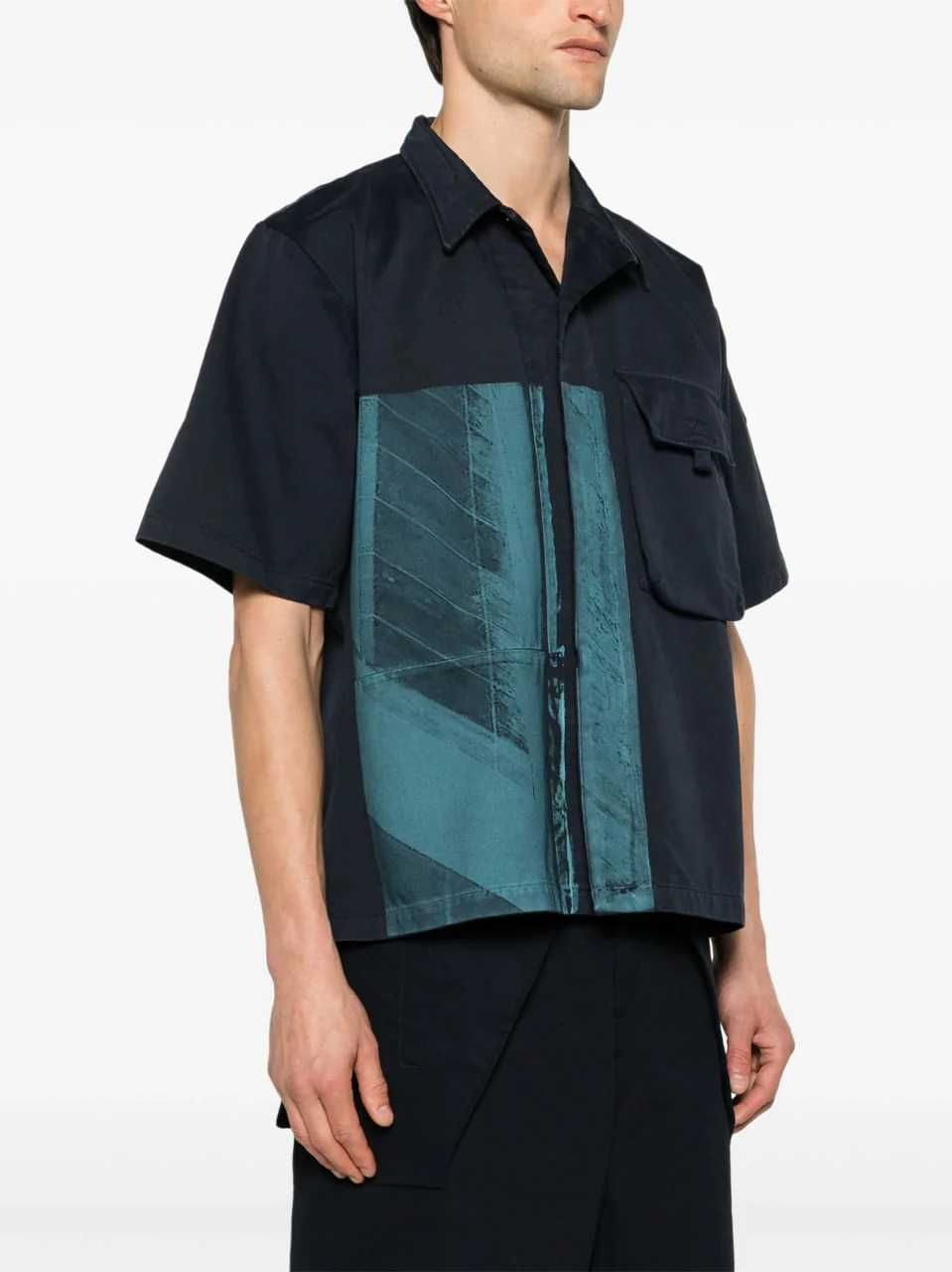 Сорочка A-Cold-Wall SS24 Strand Overshirt Navy