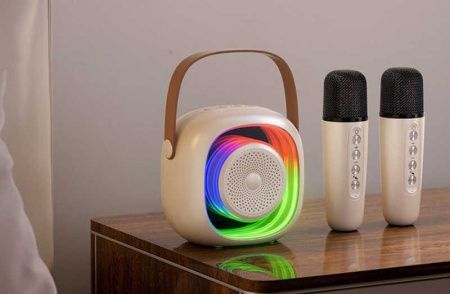 Колонка та 2 мікрофони