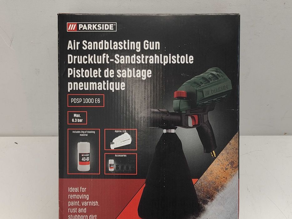 Pistolet do piaskowania pneumatyczny PARKSIDE PDSP 1000 E6 piaskarka