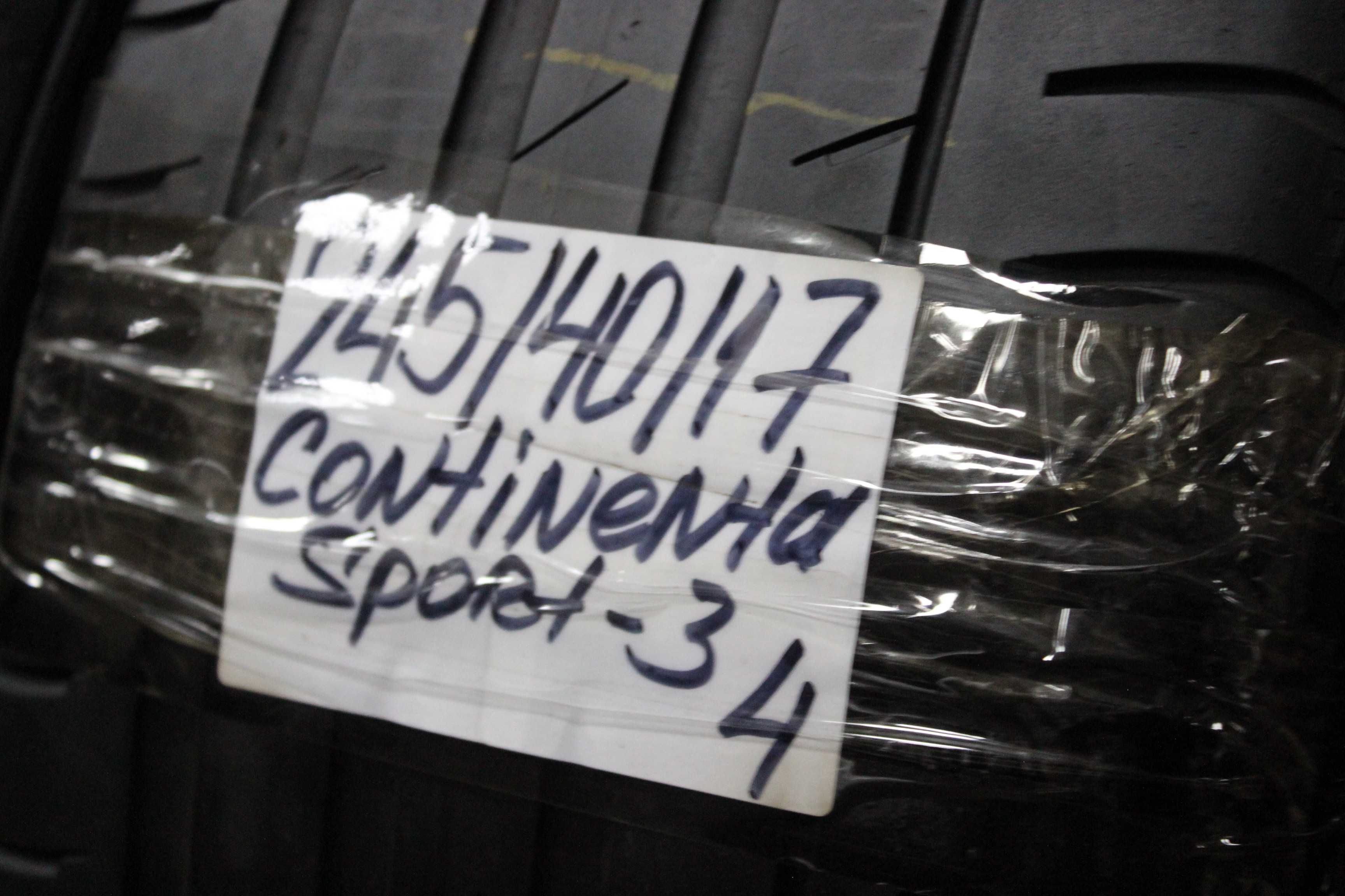 245-40-R17 CONTINENTAL CONTI SPORT-3  комплект летняя резина GERMANY