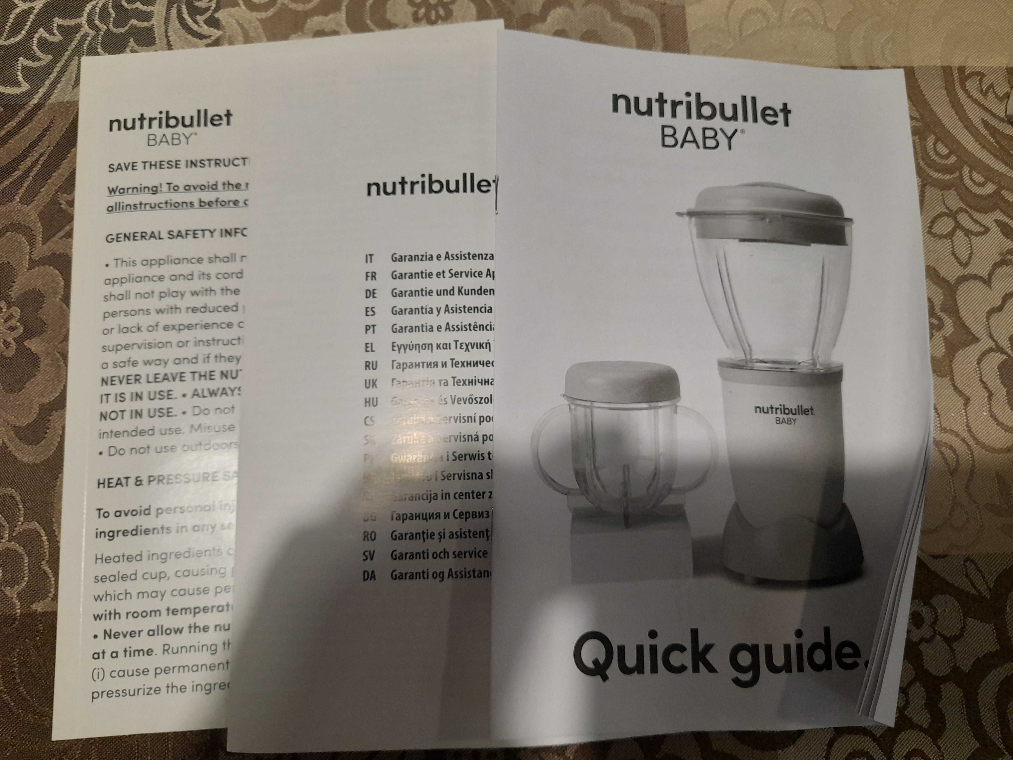 Nutribullet Baby – 18-częściowy zestaw – moc 200 W