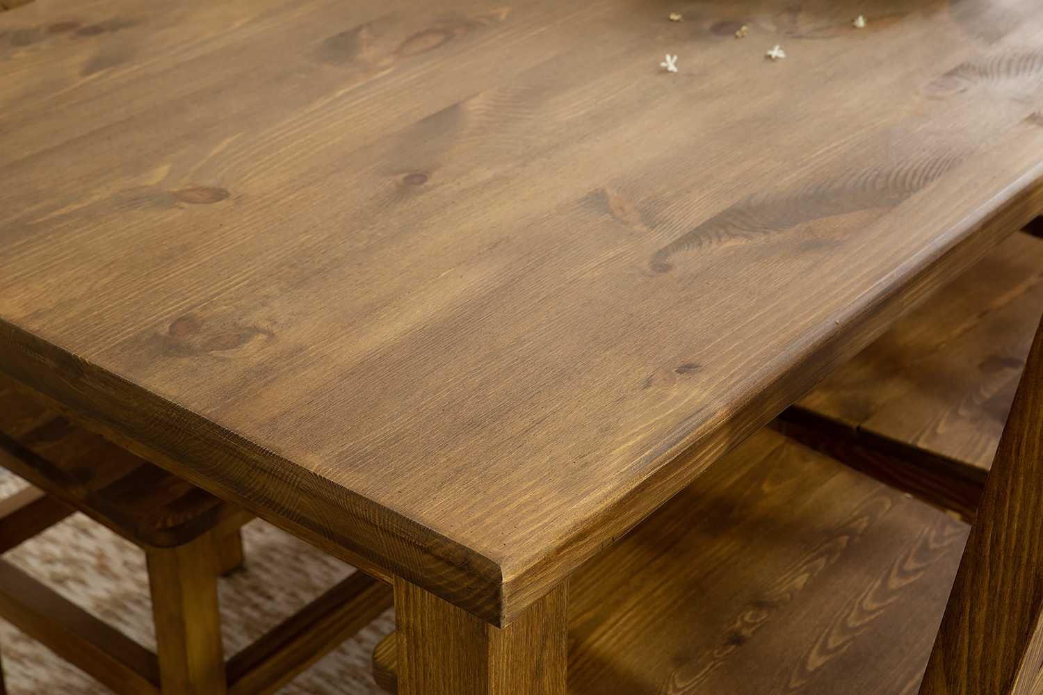 XX Rustykalny stół z krzyżykiem, drewniany, stół do kuchni XX