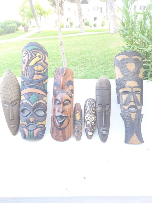Máscaras algumas da tribo zulus