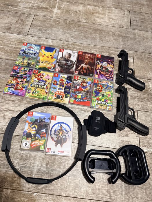 Nintendo Switch gry Mario,Pokemon,Wiedźmin 3 i inne