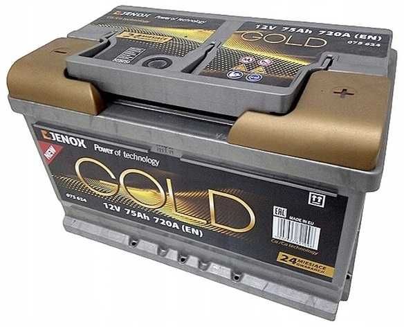 Akumulator Jenox Gold 12v 75ah 720a P+ Radom wysyłka free