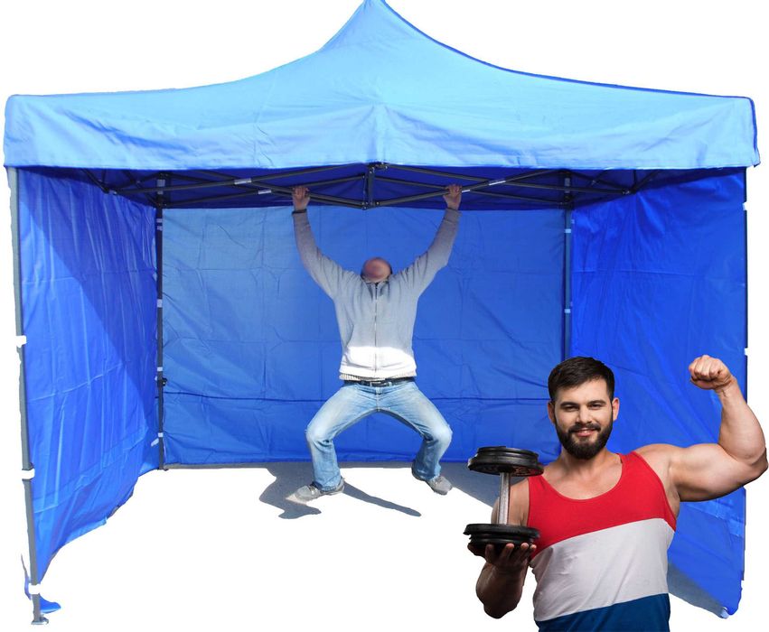 30kg 3x3 Namiot Handlowy Ogrodowy mobilny imprezowy bazarowy wystawowy