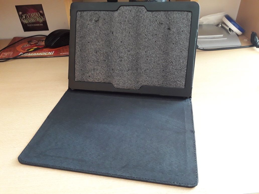 Etui case tablet lenovo 10.1" skóra czarna