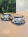 *Filiżanka ceramiczna do podwójnego espresso zestaw  Bolesławiec