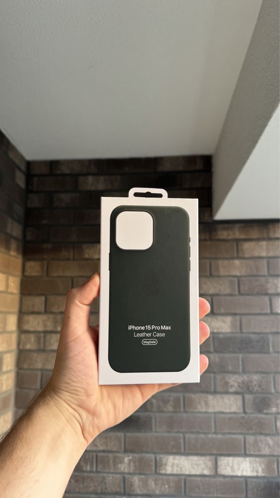 Skorzane Magsafe Etui Iphone 15 Pro Max Green