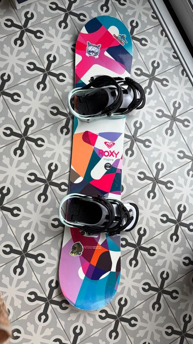 Deska snowboardowa Roxy Inspire 117+wiązania Burton