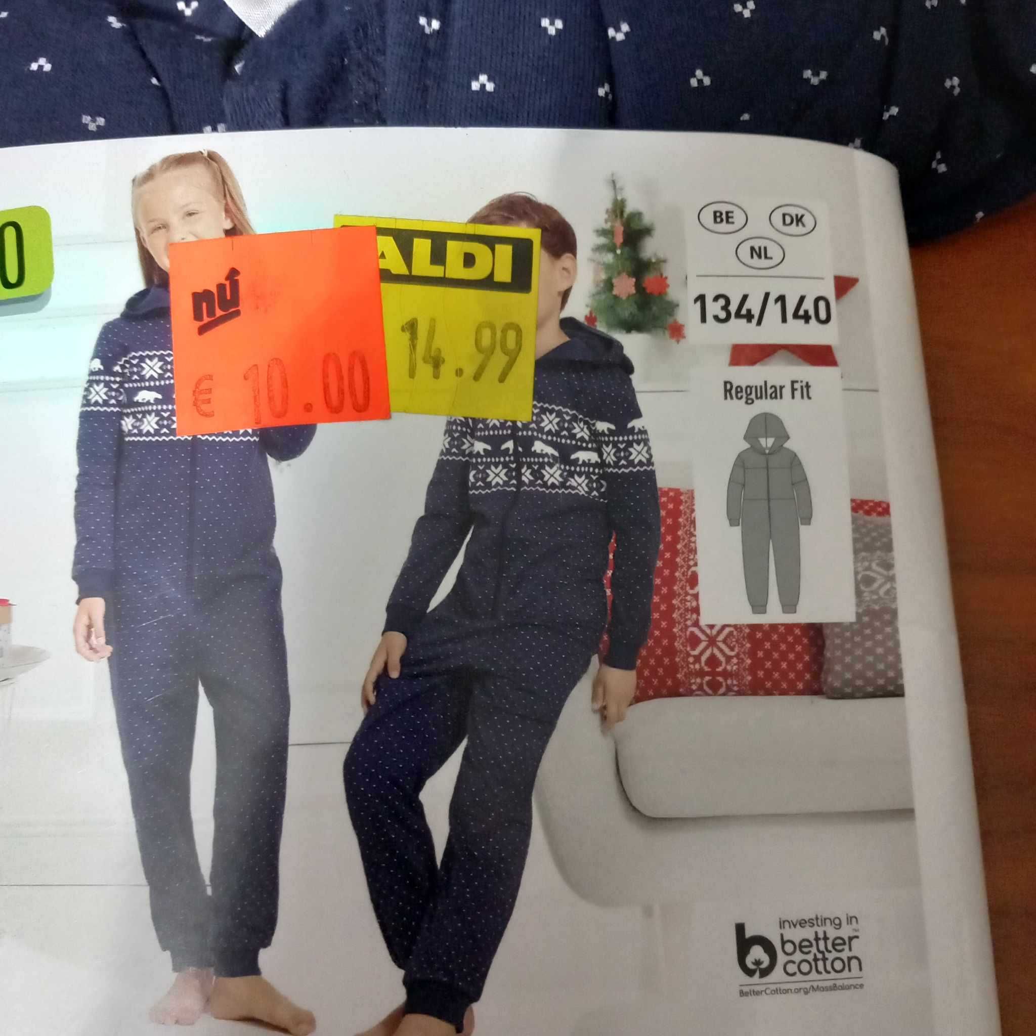 Pijama unissexo de Natal para criança NOVO tamanho 134/140