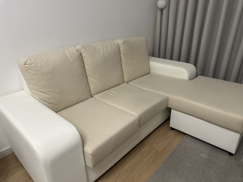 Vendo sofa 3 lugares com chaise long reversivel