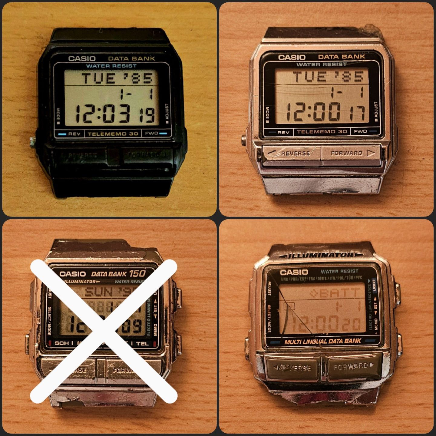 Коллекционные кварцевые часы Касио годинник касіо Casio Databank DB