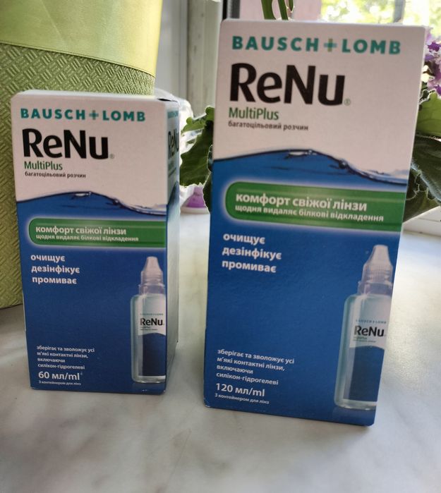 Розчин для контактних лінз Renu.