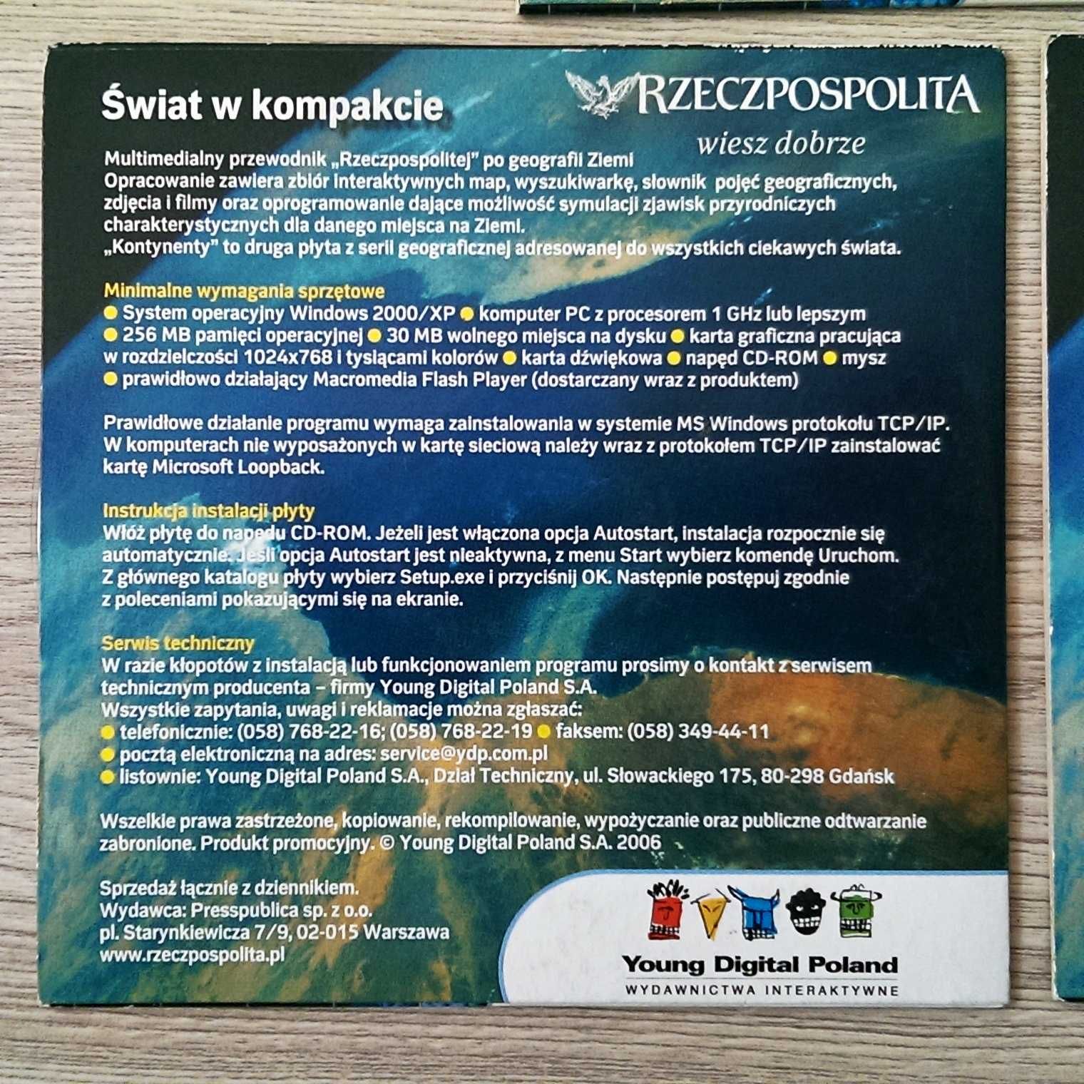 Płyty CD Świat w kompakcie Rzeczpospolita geografia Ziemi
