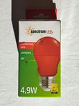 czerwona żarówka na imprezę - spectrum LED E27 4.9W