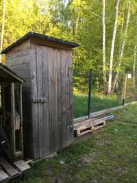 Toaleta drewniana WC Wychodek