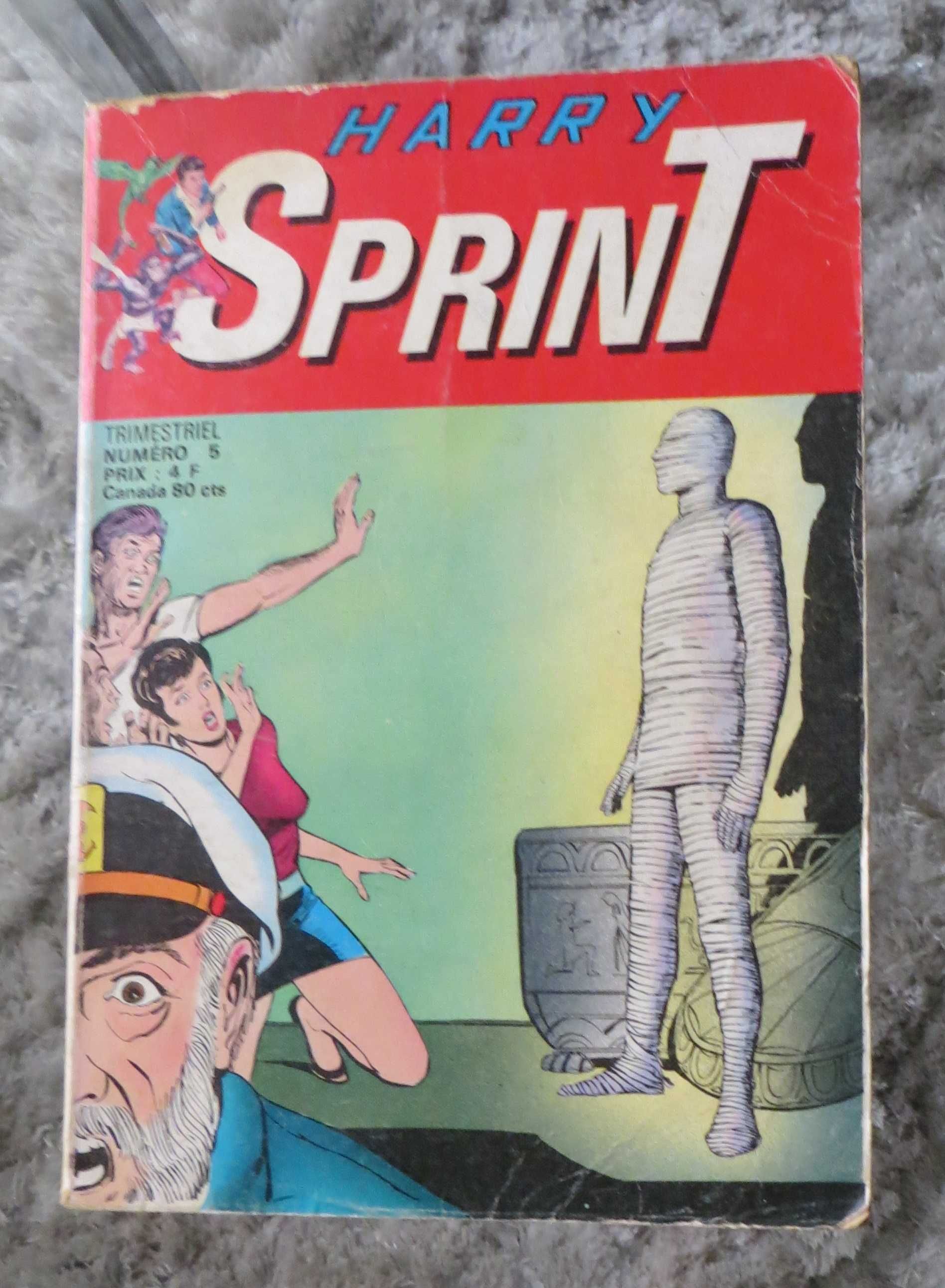 BD Harry Sprint 2 livros Nº 5 e 6 -1977 Nuit  Cauchemar e Le Piège Dor