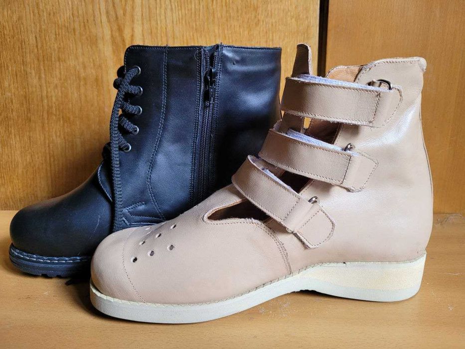 Ортопедичне взуття діабетична стопа 38р. 25.4 см шкіра осінь/літо нові