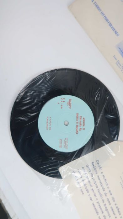 Mensagem D. Maria Pia / Princesa Beira todos Portugueses, Single Vinil