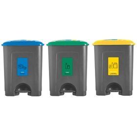 NOVOS 3 Caixotes de lixo, ecopontos 3 cores