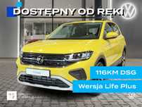 Volkswagen T-Cross Life Plus 116KM DSG, kamera, czujniki parkowania, App-Connect, OD RĘKI