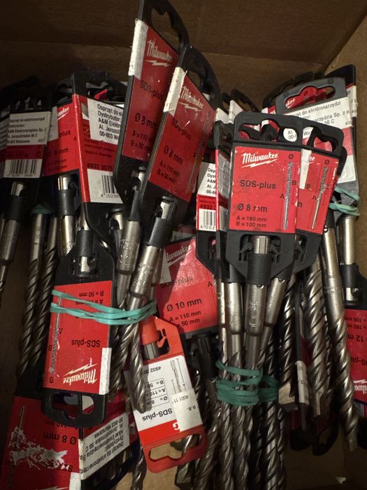 Wiertła MILWAUKEE sds plus X2 - Nowe - plus Gratis wiertło do betonu
