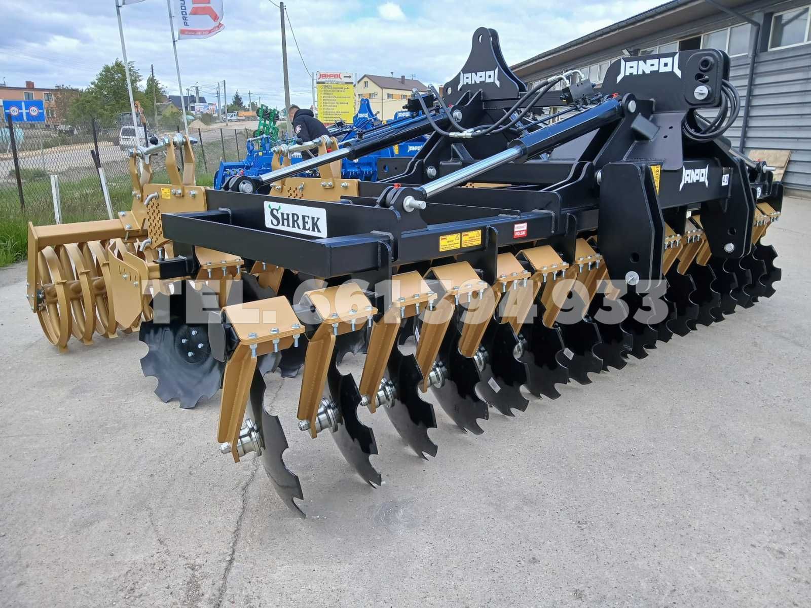Brona Talerzowa JANPOL SHREK 4m hydrauliczna 560 talerz daszek fi 600!