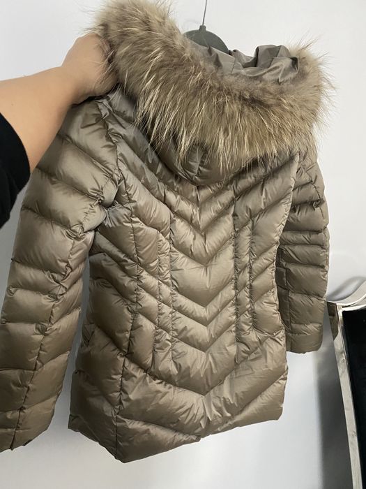 Kurtka puchowa Taranko futro naturalne rozm XS