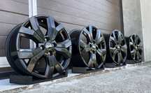 4x felgi aluminiowe czarne 4x100 r16 et45 6,5J Alufelgi Oryginał Dacia