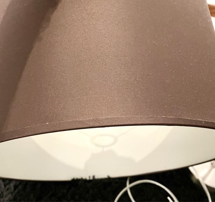 Conjunto de candeeiros teto e mesa de cor chocolate, de alta qualidade