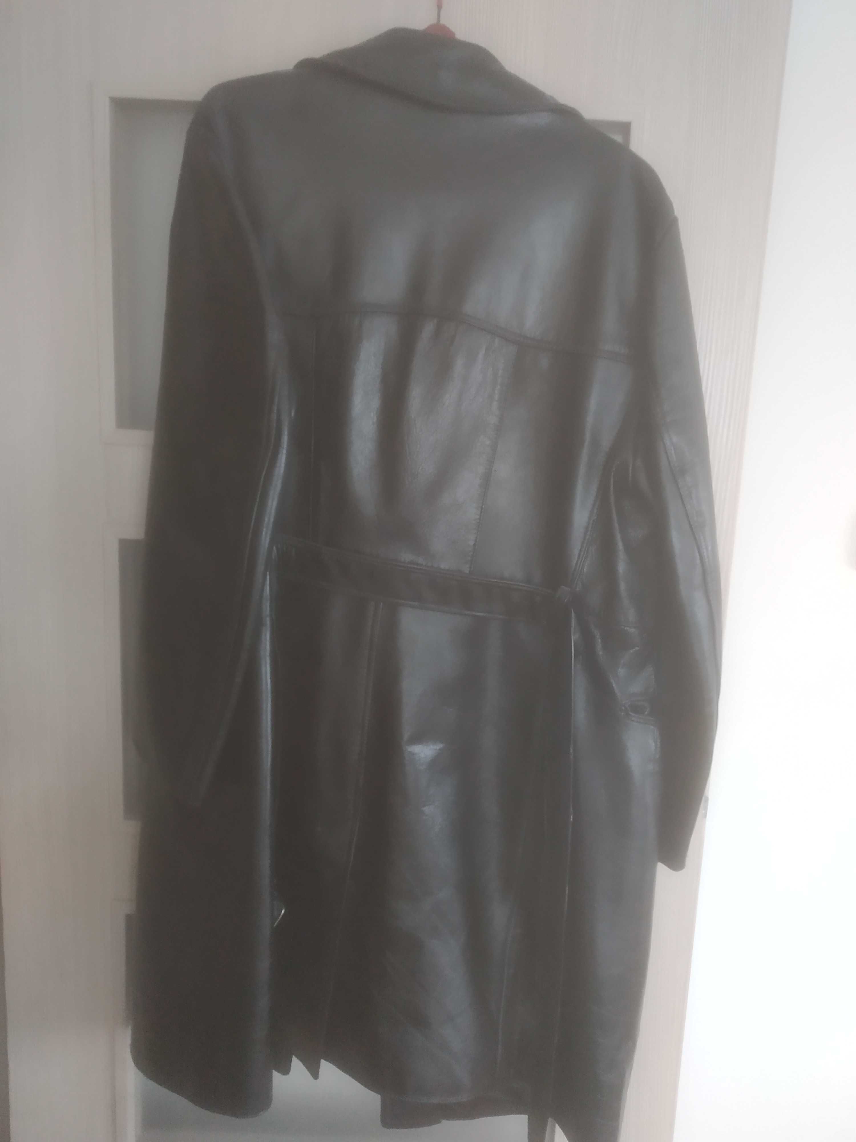 płaszcz skórzany męski L/XL, PRL