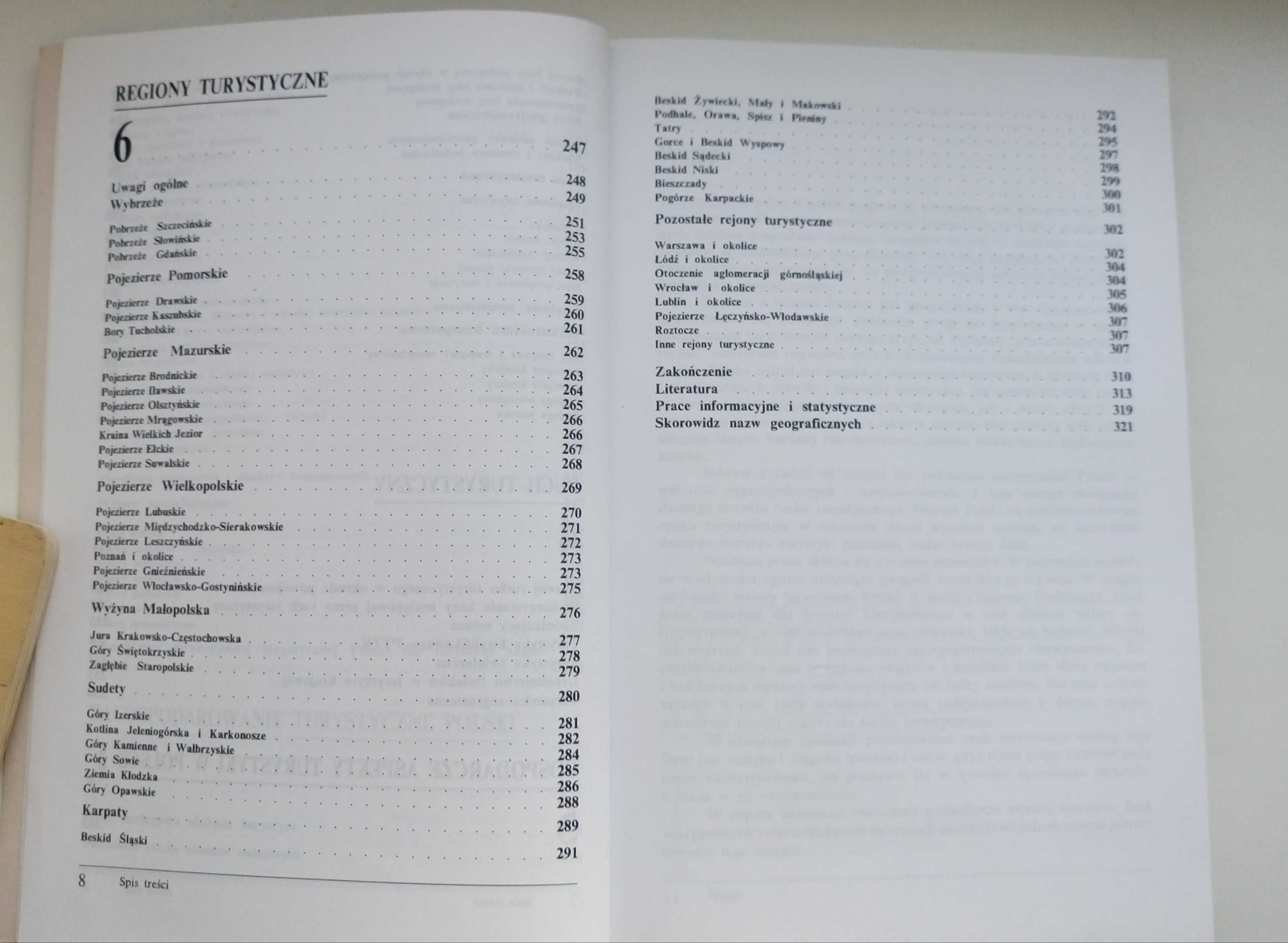 Geografia turystyki Polski, Lijewski, Mikułowski, Wyrzykowski, 1998r.