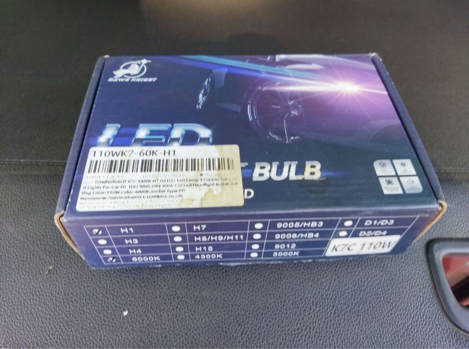 Лампы led dawnknight k7c 110w H1 6000K