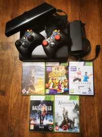 Konsola Xbox 360 E, 500gb, 2 pady, kinect, gry