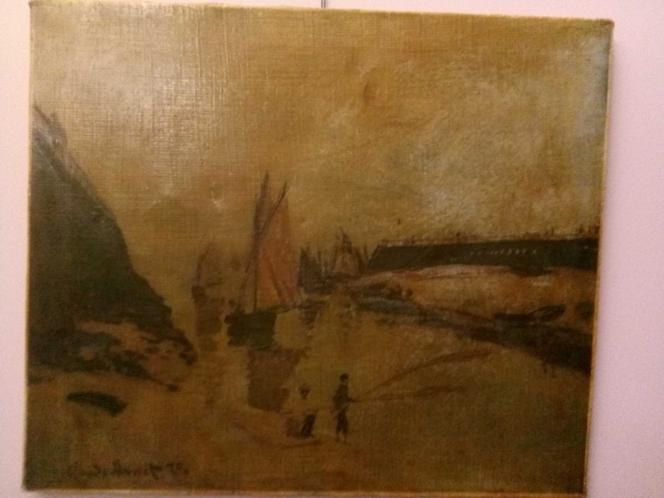 Bardzo stary obraz sygnowany  Claude Monet