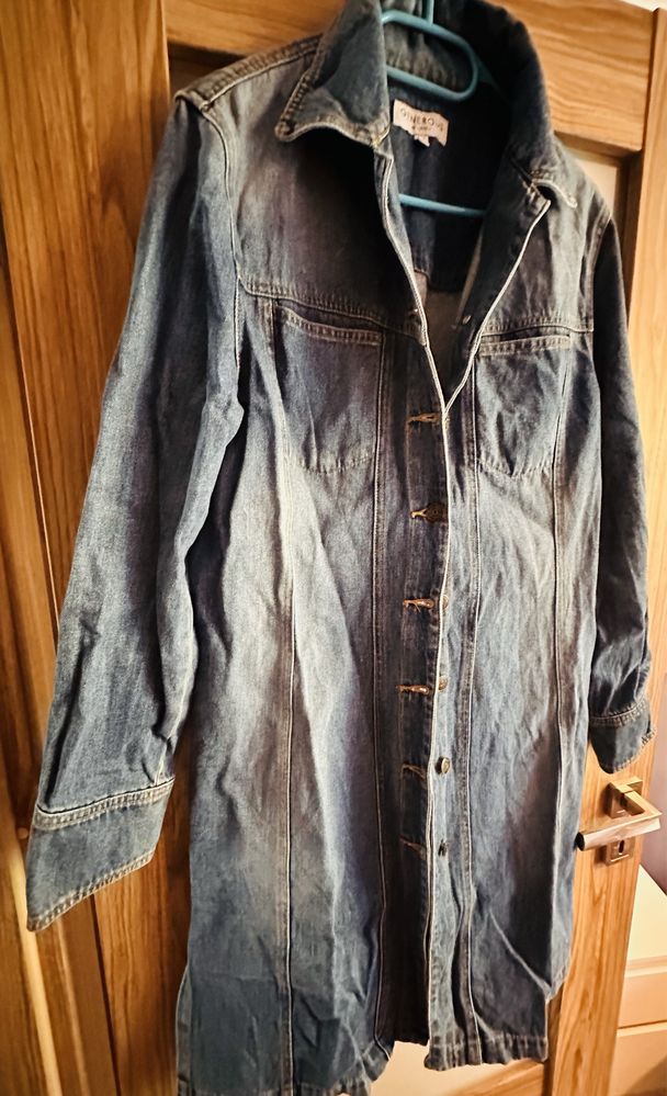 Lindex super płaszcz jeansowy