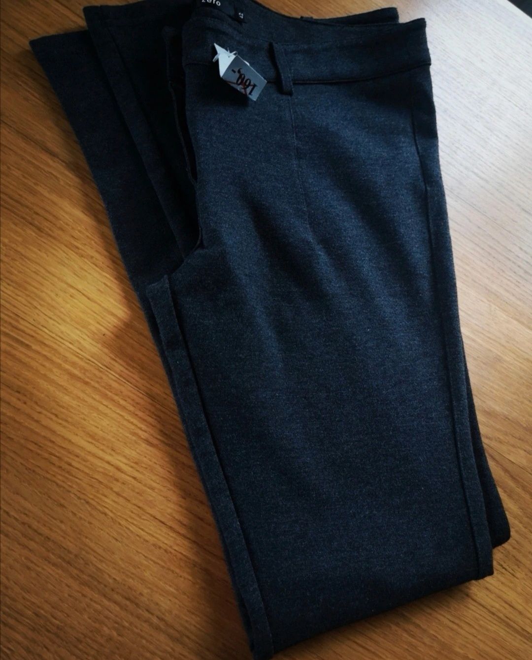 Spodnie damskie 42 XL markowe Zero szare porządne